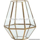 copper antique glass table decorative lantern