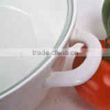 Microwave Porcelain Pot With Glass Lid thumbnail-3