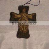 Wholesale Ceramic Hanging Figurine With Jesus Cross Design thumbnail-1