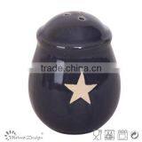 New Design Ceramic Salt and Pepper Shaker,Customized Stoneware Salt Pepper thumbnail-3