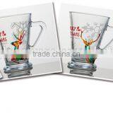 8oz 9oz 10oz 12oz 15oz Christmas Snow Deer Bird Glass Mug Water Glass Cup Set Drinking Cup Set for Promotion thumbnail-3