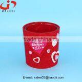 New Design With Non Woven Fabric Cover Glass Nursery Pot Glass Cup Planter thumbnail-4