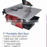 7" Portable Electric Table Wet Saw thumbnail-1