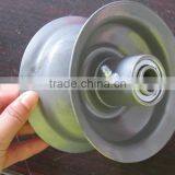 Hand Truck Tool Cart Wheelbarrow Rubber Wheel Metal Rim thumbnail-2