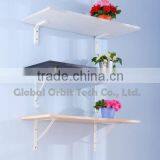 High Quality Industrial Style DIY Metal Book Wooden Wall Shelf