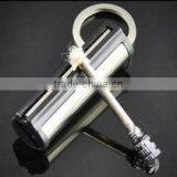 Outdoor Camping Use Flints Metal Match Fire Starter Lighter With Key Chain Silver