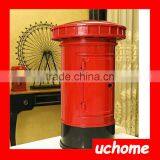 UCHOME Creative Souvenir British Red Mailbox Shape Money Saving Piggy Bank Pot thumbnail-4