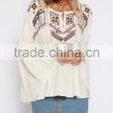 Long Bell Sleevce Stylish Women Tops Latest Saree Blouse Designs thumbnail-1