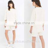 Best Selling Women 100% Polyester White Sweatshirt for Sale thumbnail-6