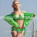 New Three Piece High Quality Sexy Steel Bracket Swimsuit,backless Bikini,beachwear thumbnail-5