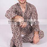 New Fleece Adult Pajamas Unisex Sleepsuit Footed Pyjamas Sleepwear Onesie Leopard thumbnail-1