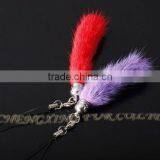 CX-P-19 Wholesale Genuine Mink Fur Keychain Mobile Phone Chain/ Pendant/ Strap thumbnail-2