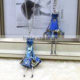 2015 Hot Fabric Doll Necklace Girls Doll Jewelry Handmade Woman Doll Necklace Jewelry thumbnail-5