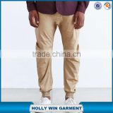 Custom mens wholesale blank khaki chino jogger pants