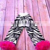 Knitted Wool Leg Warmers Lace Ruffle Leggings Print Leggings thumbnail-1