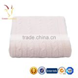 Colorful Cable Luxe Knitted Cashmere Baby Blanket thumbnail-4