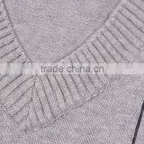 High Quality Plain Grey V Shape Sweater thumbnail-3