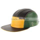 Ostrich Leather Blank Wholesale 5 Panel Hats Faux Leather 5 Panel Hat thumbnail-2