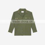 COOL Style GOLD-TONE Rivet Long Sleeves and Shirt Collar Ladies Jacket thumbnail-6