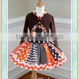 Thanksgiving Day Turkey Kids Clothes Wholesale Boutique Clothing GirlsTurkey Top and Thanksgiving Day Polka Dots Outfits thumbnail-1