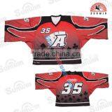 100%polyester Custom Sublimation Hockey Jerseys thumbnail-4