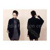 Shawl Collar Wool Ladies Poncho Sweater , Long Sleeve Cardigan Sweaters for Women thumbnail-1