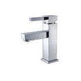 Single Lever Deck Mounted Square Basin Tap Faucets , Single Handle Square Mixer Tap thumbnail-1