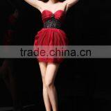 New Fashion 2017Sexy Sheath Strapless Sleeveless Short Women Evening Dresses Star Same Gown ED75 thumbnail-2