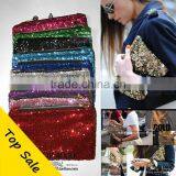 9 Colors Stock !! Bling Sequin Evening Party Clutch Bags thumbnail-2