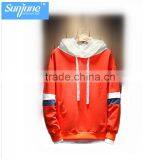 High Quality Long Sleeve Drawstring Kangaroo Pocket Fashion Contrast Color Hoodie