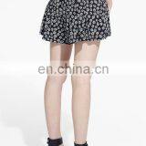 Floral Print Pleated Pattern Summer Fashion Shorts Women thumbnail-2