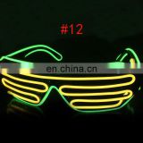 Hot designs of Shutter el wire glasses with double color