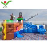 Corsair theme Durable PVC tarpaulin inflatable pirate ship water slide