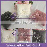 RP05 Celtic Ivory Velvet Square Wedding Ring Cushion Ring Bearer Pillow thumbnail-2