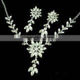 Luxurious Leaf Crystal Bridal Wedding Necklace+earrings+tiara Jewelry Sets Jewelry Wholesale China thumbnail-6