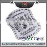 Top Quality Custom Made Waterproof Type Self Adhesive Sliver Stamping Metal Bottle Label For Wine thumbnail-1