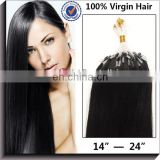 Clip On Hair Pieces 100% Virgin Remy Micro Ring Hair Extension