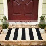 27.5 x 43 Inches Black&White Striped pp Doormat Indoor Outdoor Use