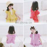 3138 Update 300 New Styles per Month Children Clothing Kids Short Girls' Solid T-shirts thumbnail-2