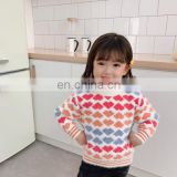 2020 children's clothing autumn and winter new products for small and medium children's sweaters Korean version of diamond mink