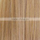 Golden Long Straight Hair Neat Bang Wigs thumbnail-2