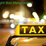 yellow LED taxi sign