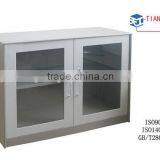 Round Featheredge KD Glass Display Filing Cabinet WG-0809