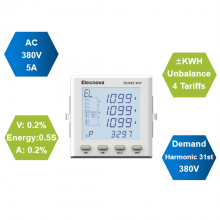 LCD 4DI 3DO 3 Three Phase Ammeter Wattmeter Kilowatt Meter thumbnail-4
