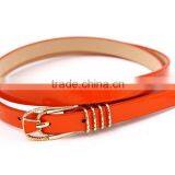 Woman shiny Fashion pu belt