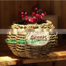 Eco-friendly Corn Husk Woven Flowerpot thumbnail-5