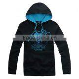 Hot Sale OEM Design Black Gym Short Sleeve Hoodie for Team thumbnail-6