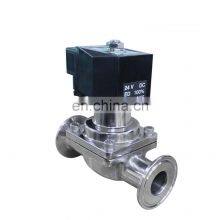 24VDC Stainless Steel Food Safe Sanitary Beer Solenoid Valve thumbnail-2