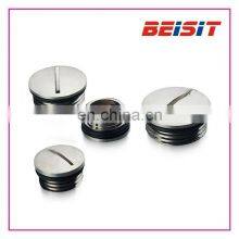 High Quality Nickel Plated Brass Metal Screw Hole Vent Plug Stop With O-ring thumbnail-4