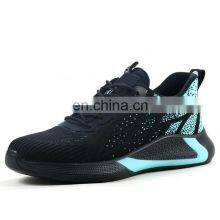 Breathable Light Weight Comfort Flying Woven Zapatos de Seguridad de Trabajo Sneaker Shoe Safety thumbnail-1